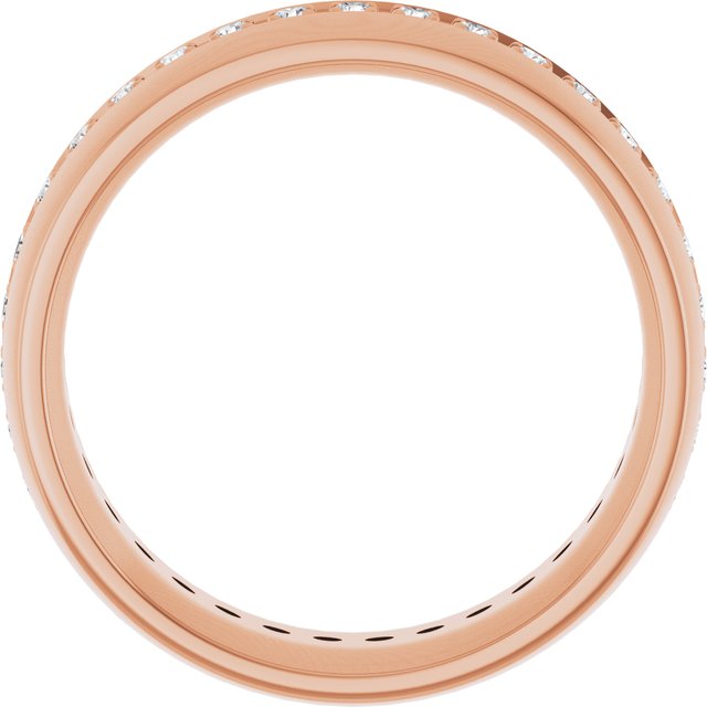 14K Rose 1/2 CTW Lab-Grown Diamond Band