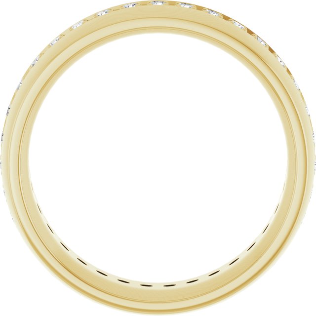 14K Yellow 1/2 CTW Lab-Grown Diamond Band