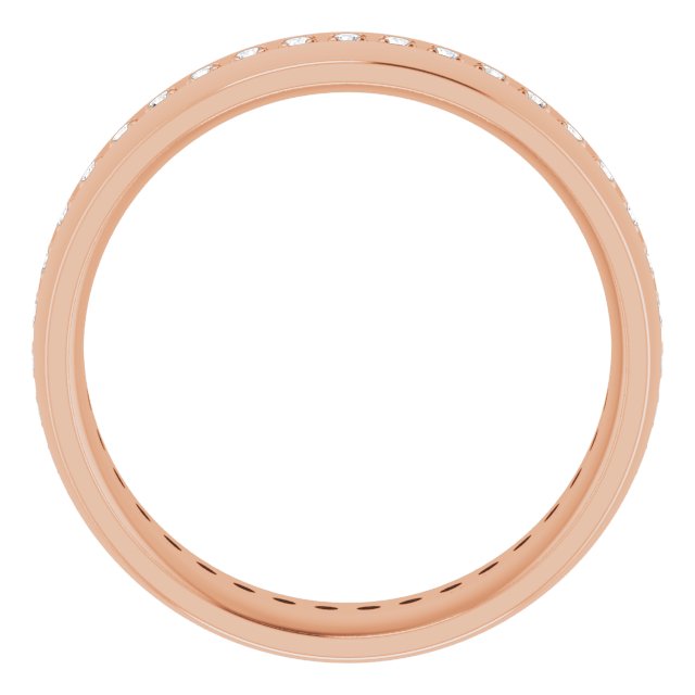 14K Rose 1/2 CTW Lab-Grown Diamond Band