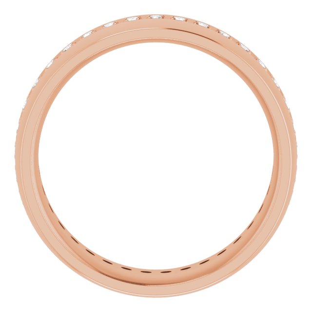 14K Rose 1/2 CTW Lab-Grown Diamond Band