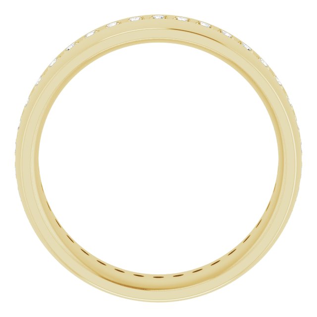 14K Yellow 1/2 CTW Lab-Grown Diamond Band