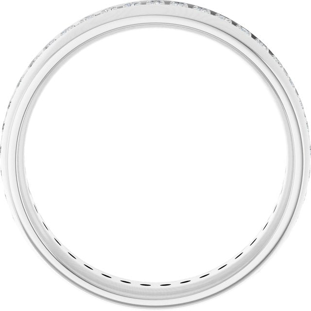 14K White 1/2 CTW Lab-Grown Diamond Band
