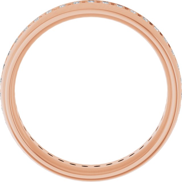 14K Rose 1/2 CTW Lab-Grown Diamond Band