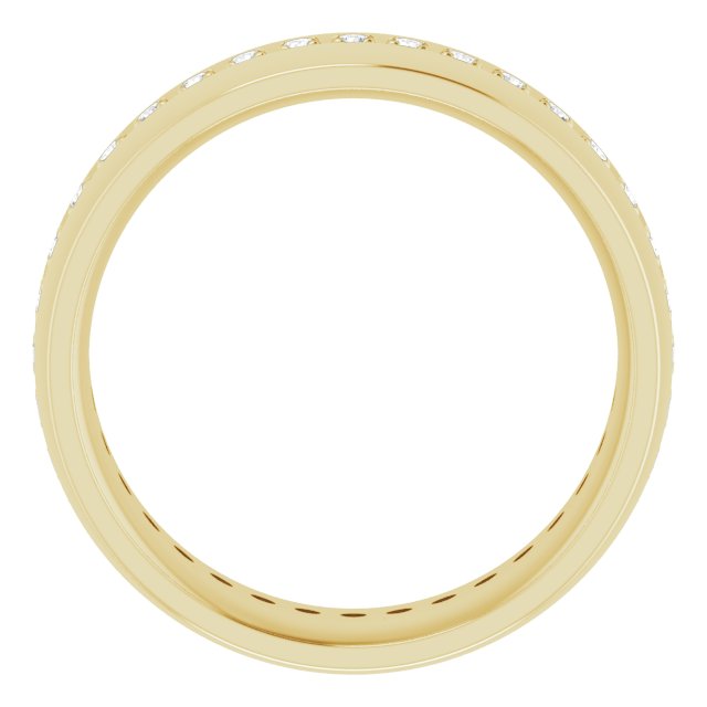 14K Yellow 1/2 CTW Lab-Grown Diamond Band