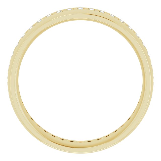 14K Yellow 1/2 CTW Lab-Grown Diamond Band