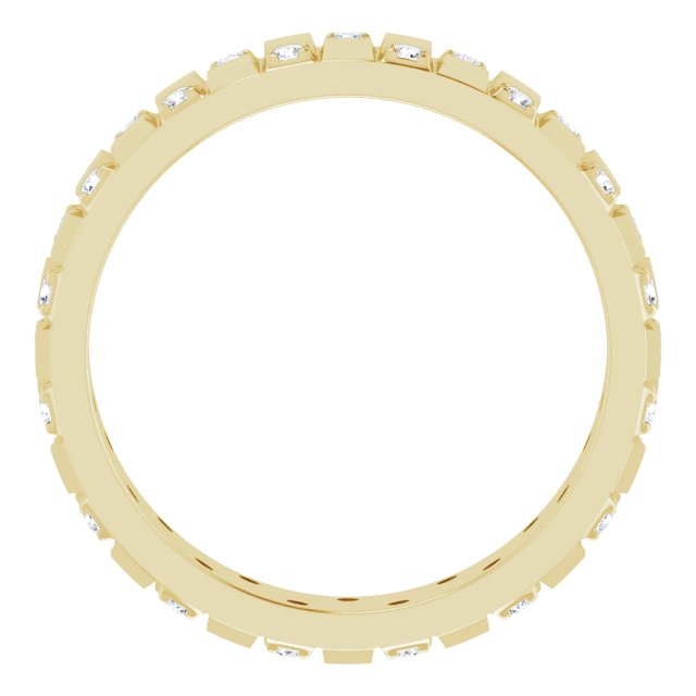 14K Yellow 3/8 CTW Lab-Grown Diamond Band