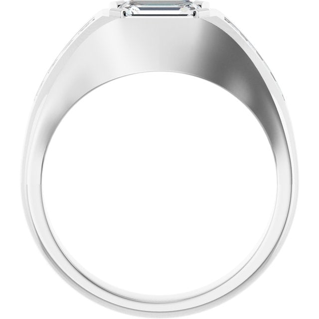 Platinum 1 5/8 CTW Lab-Grown Diamond Band