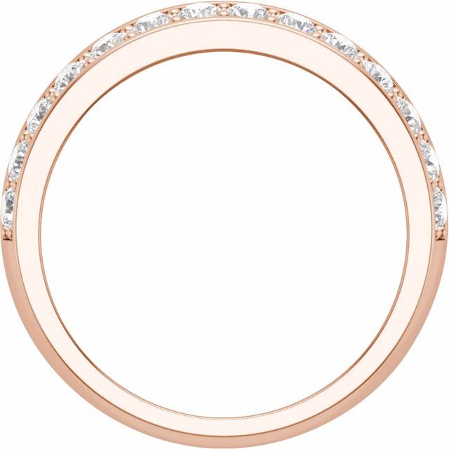 14K Rose 2 CTW Lab-Grown Diamond Band