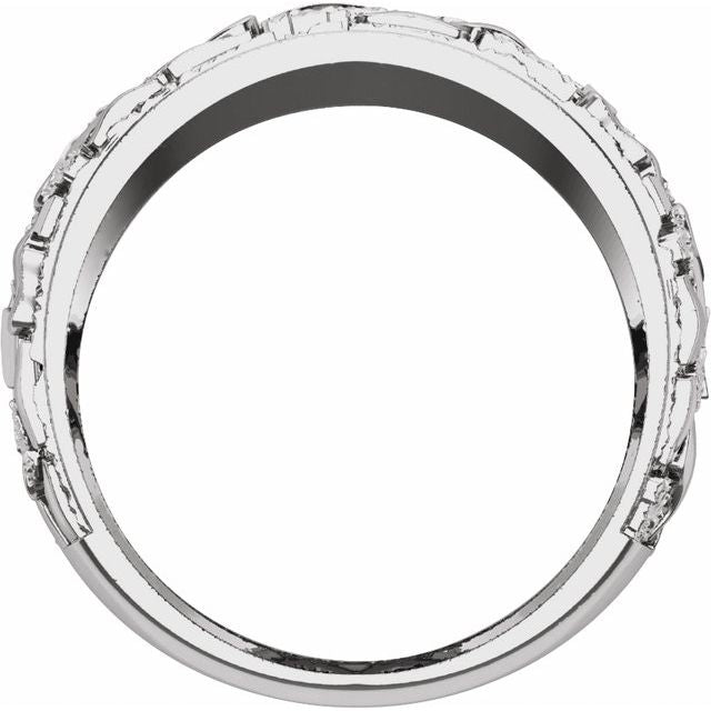 14K White 1/2 CTW Lab-Grown Diamond Band
