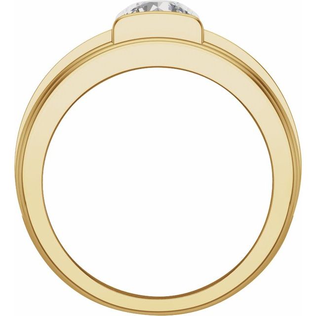 14K Yellow 2 CTW Lab-Grown Diamond Mens Band