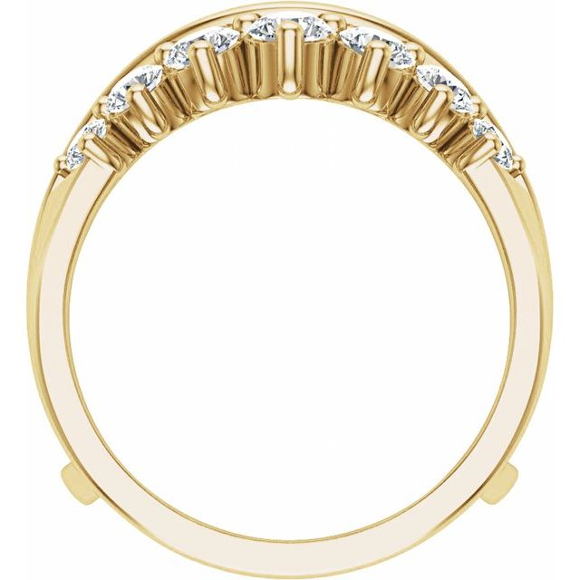 14K Yellow 1 1/2 Lab-Grown Diamond Ring Guard