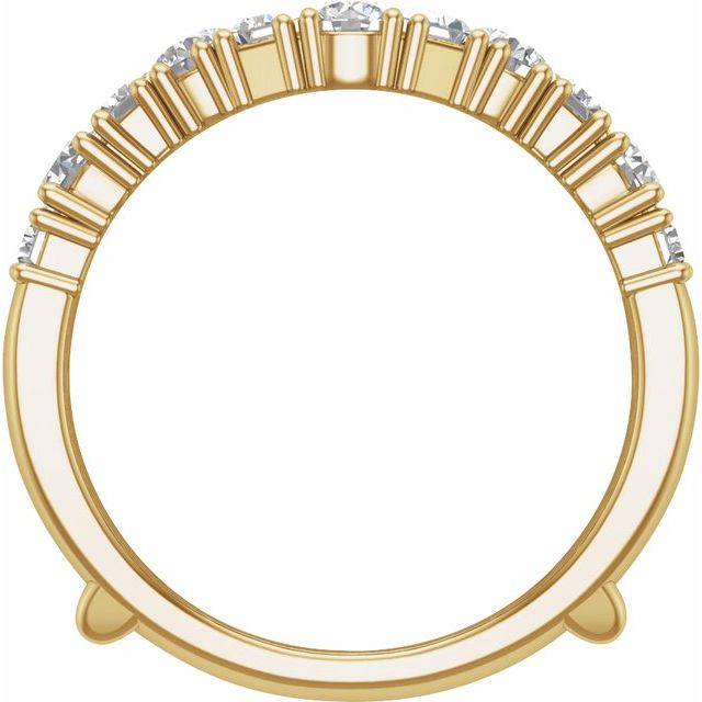 14K Yellow 2 CTW Lab-Grown Diamond Ring Guard