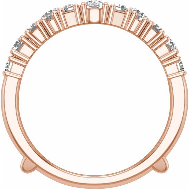 14K Rose 2 CTW Lab-Grown Diamond Ring Guard