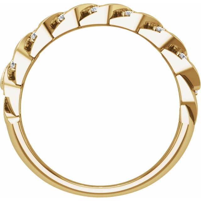 14K Yellow 3/4 CTW Lab-Grown Diamond Band
