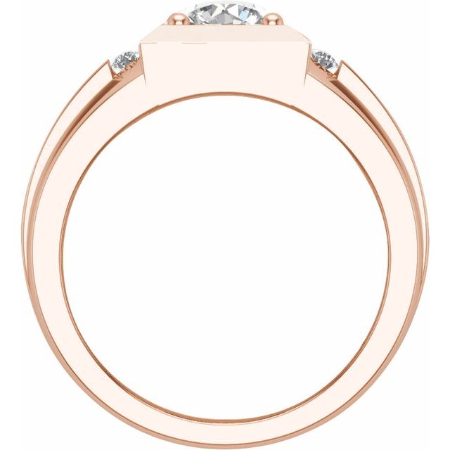 14K Rose 1 3/4 CTW Lab-Grown Diamond Band