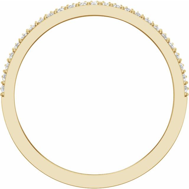 14K Yellow 1/2 CTW Lab-Grown Diamond Band