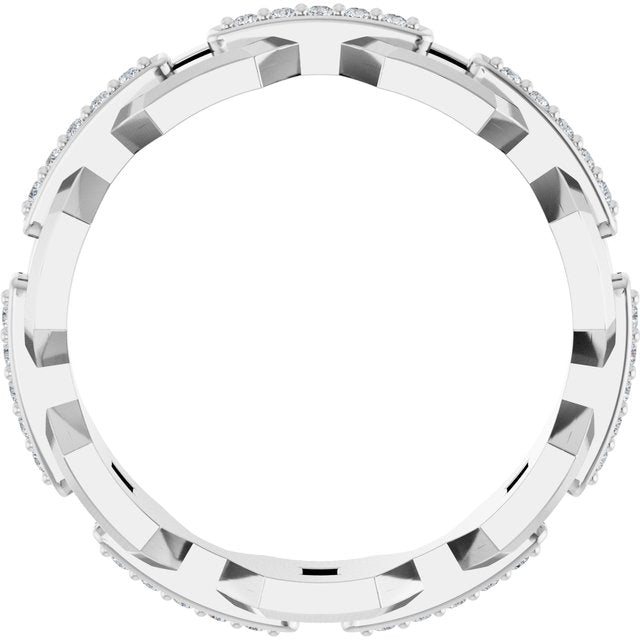 Platinum 1/5 CTW Lab-Grown Diamond Band