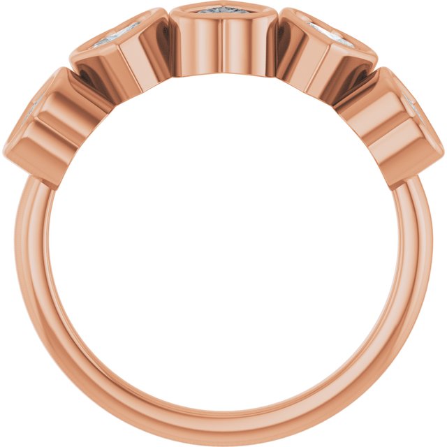 14K Rose 1 1/8 CTW Lab-Grown Diamond Ring