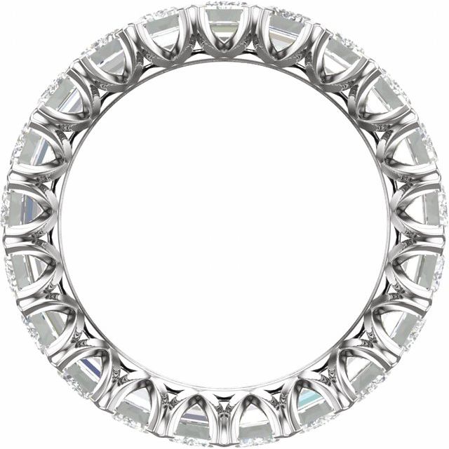 14K White 5 7/8 CTW Lab-Grown Diamond Eternity Band