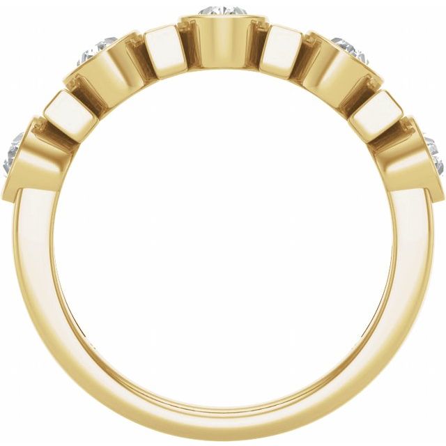 14K Yellow 1 1/4 CTW Lab-Grown Diamond Anniversary Band