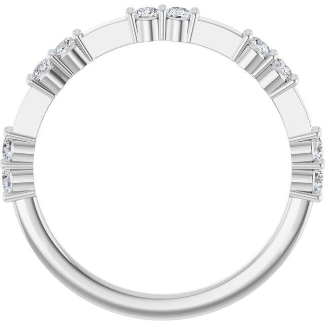 Platinum 1/4 CTW Lab-Grown Diamond Anniversary Band