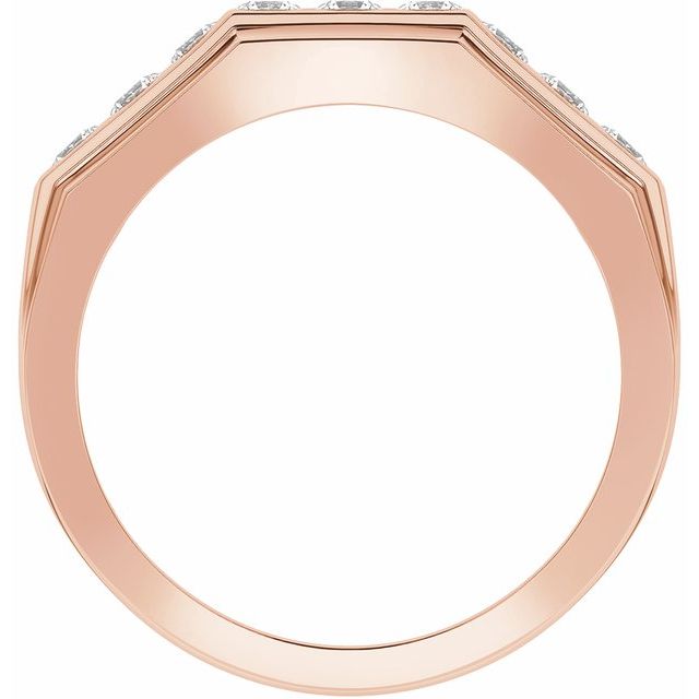 14K Rose 1/2 CTW Lab-Grown Diamond Band