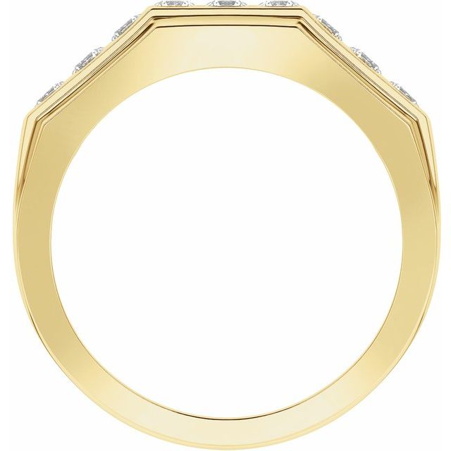 14K Yellow 1/2 CTW Lab-Grown Diamond Band