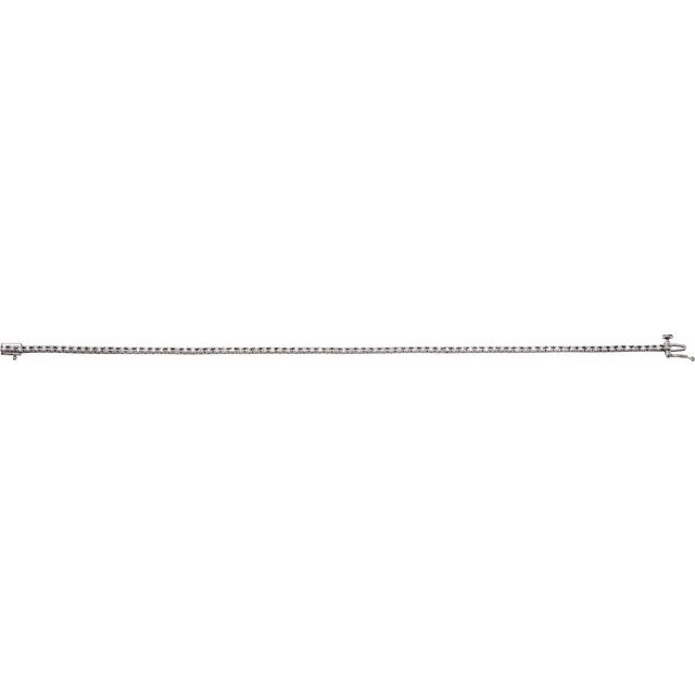 14K White 7/8 CTW Lab-Grown Diamond Line 7 1/4" Bracelet