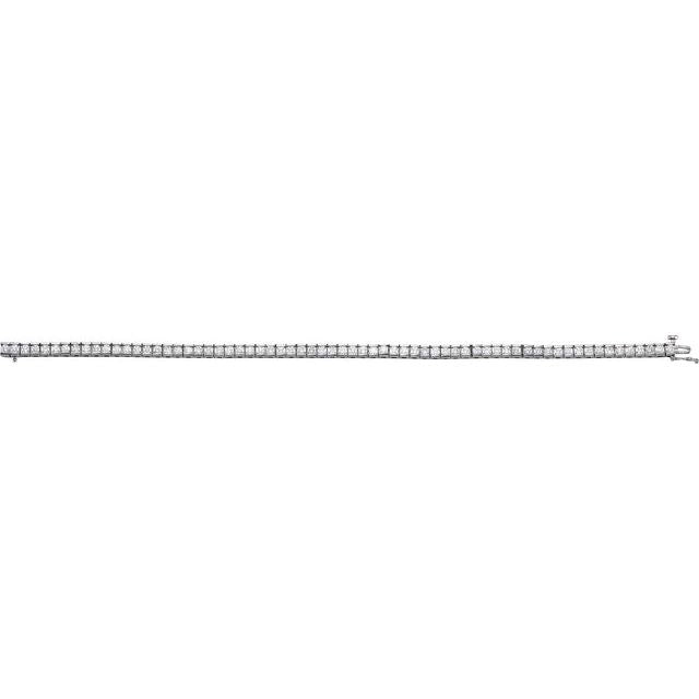 14K White 4 CTW Lab-Grown Diamond Line 7 1/4" Bracelet