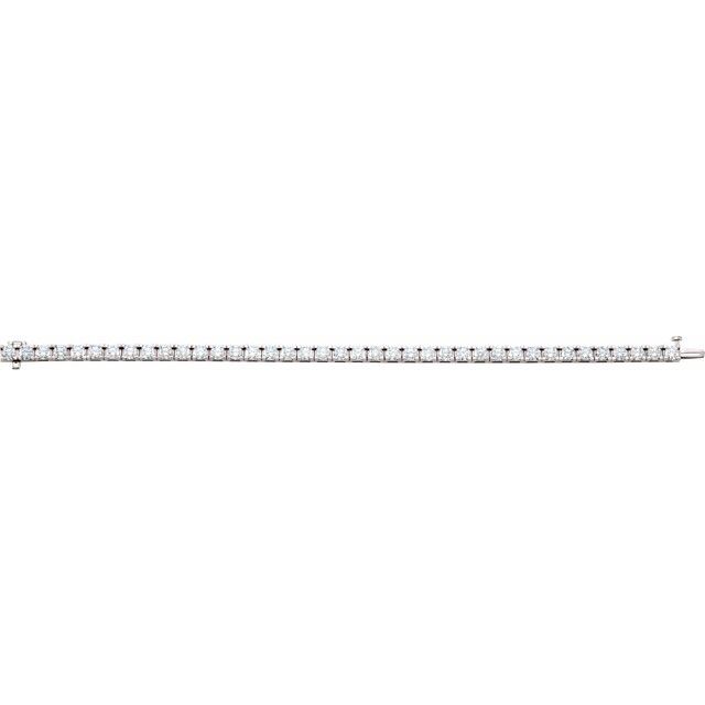 14K White 9 CTW Lab-Grown Diamond Line 7 1/4" Bracelet