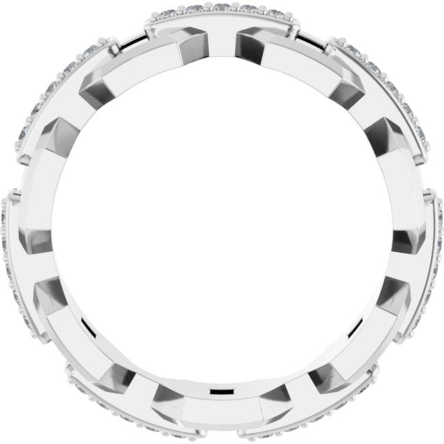 Platinum 1/5 CTW Lab-Grown Diamond Band