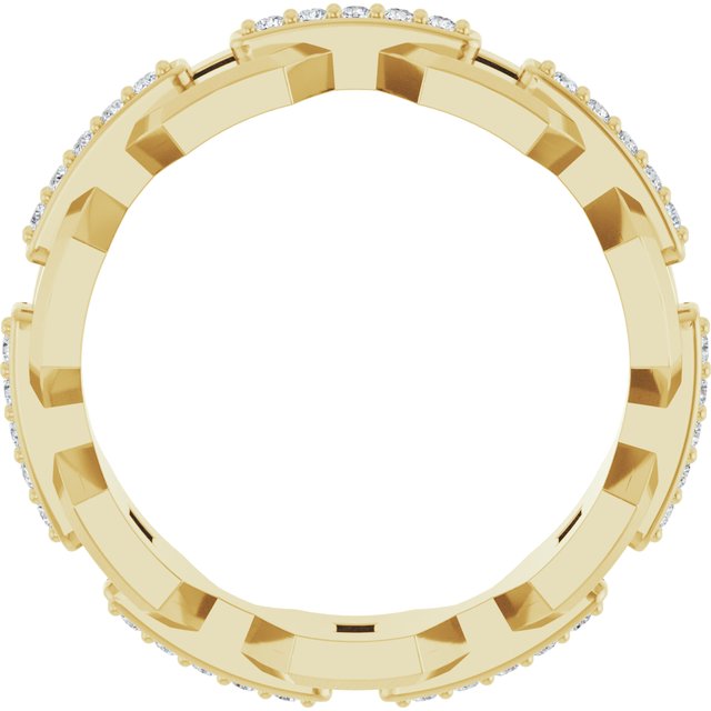 14K Yellow 1/5 CTW Lab-Grown Diamond Band