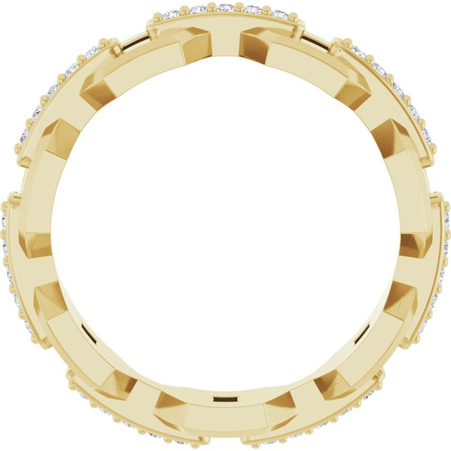 14K Yellow 1/5 CTW Lab-Grown Diamond Band