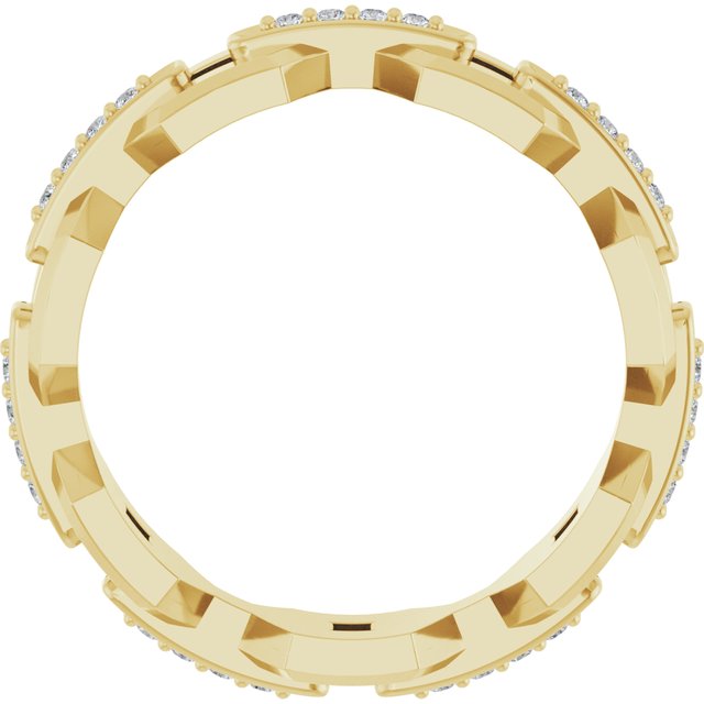 14K Yellow 1/5 CTW Lab-Grown Diamond Band
