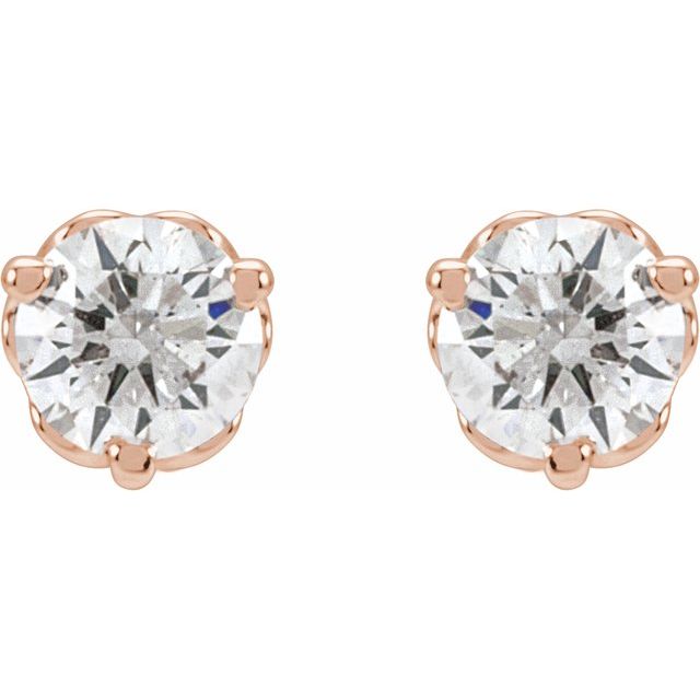 Round 1/3 CTW Lab-Grown Diamond Infinity-Inspired Earrings