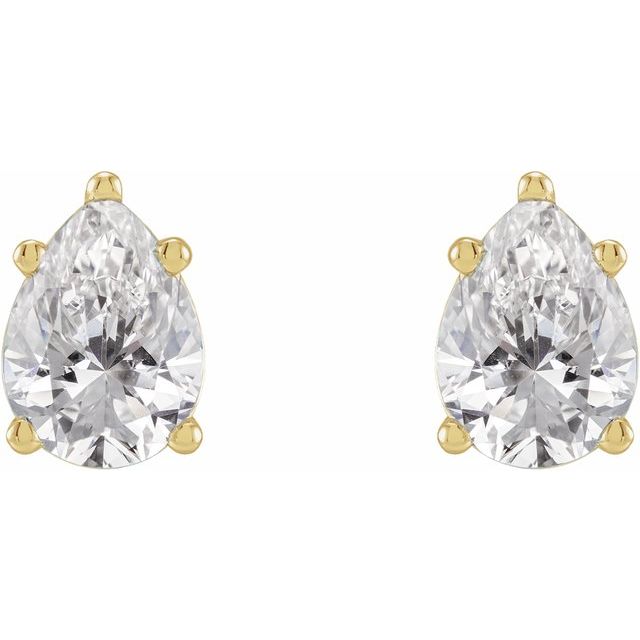 14K Yellow 5/8 CTW Lab-Grown Diamond Earrings