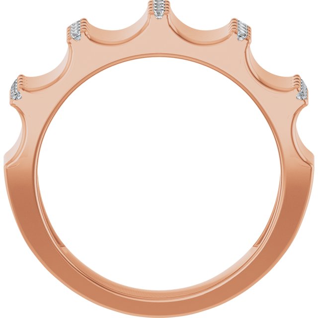 14K Rose 1/3 CTW Lab-Grown Diamond Band