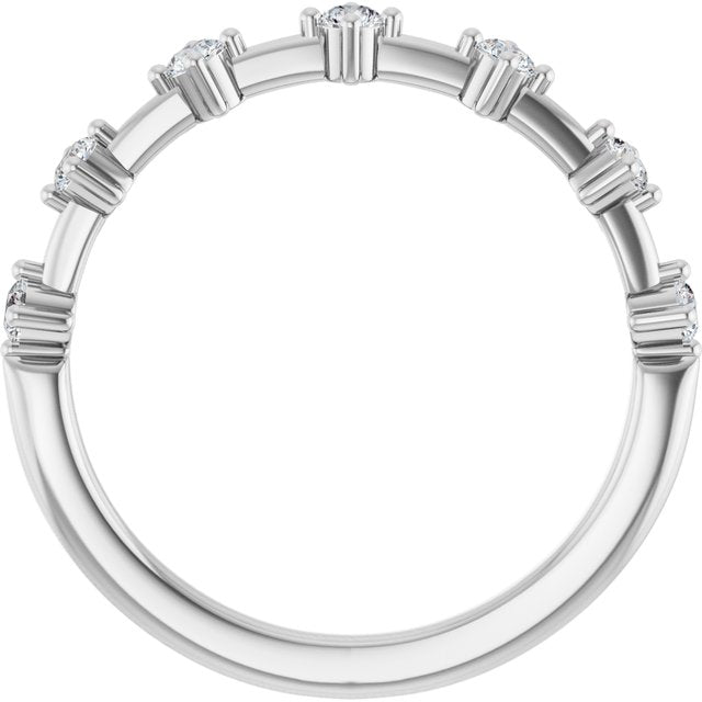 14K White 1/4 CTW Lab-Grown Diamond Anniversary Band