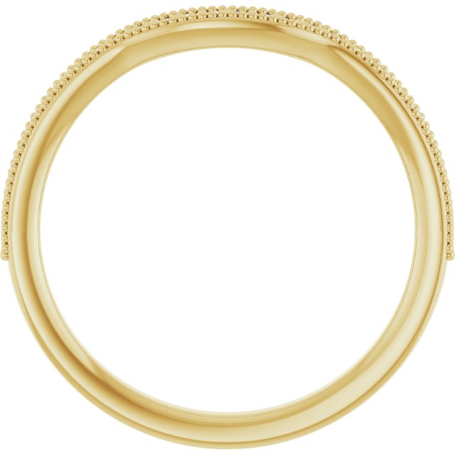 14K Yellow 1/6 CTW Lab-Grown Diamond Contour Band