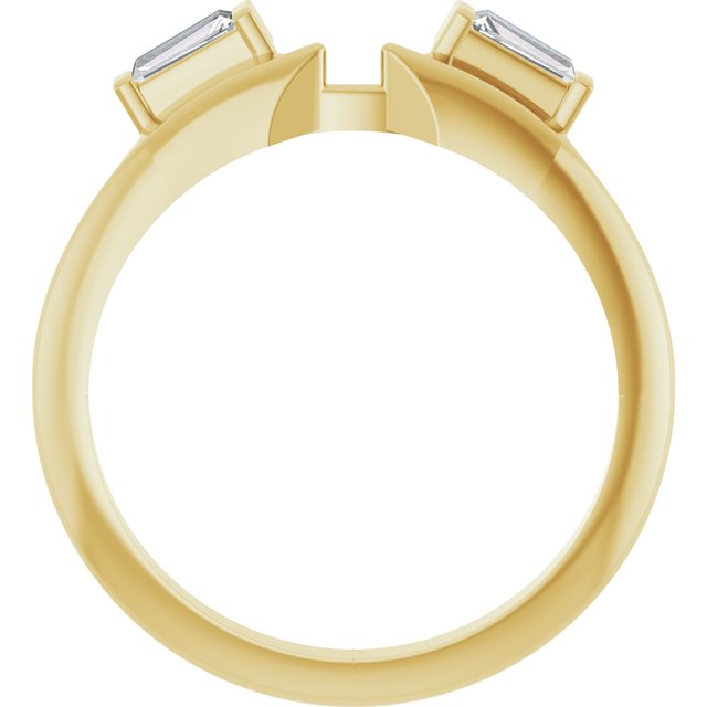14K Yellow 1/5 CTW Lab-Grown Diamond Wrap Ring