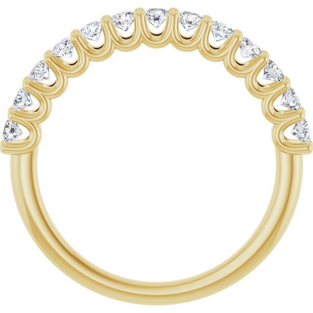 14K Yellow 5/8 CTW Lab-Grown Diamond Anniversary Band