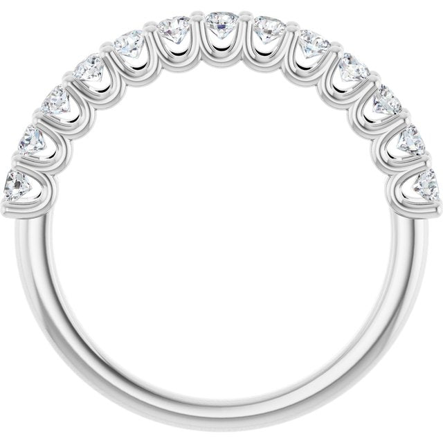 Platinum 5/8 CTW Lab-Grown Diamond Anniversary Band