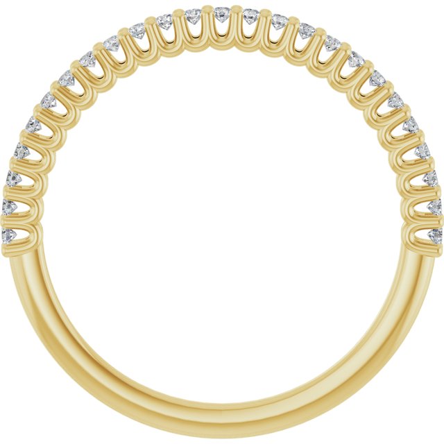 14K Yellow 1/5 CTW Lab-Grown Diamond Anniversary Band
