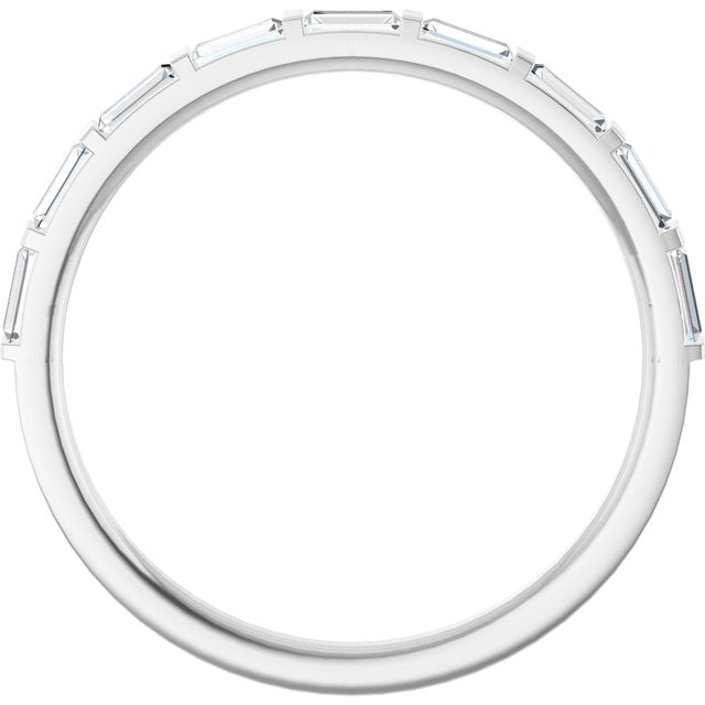 14K White 1/4 CTW Lab-Grown Diamond Anniversary Band