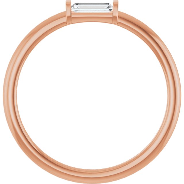 14K Rose 1/10 CTW Lab-Grown Diamond Stackable Ring