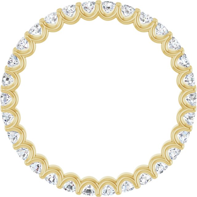 14K Yellow 7/8 CTW Lab-Grown Diamond Eternity Band Size 6.5