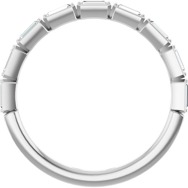 Platinum 1/4 CTW Lab-Grown Diamond Anniversary Band