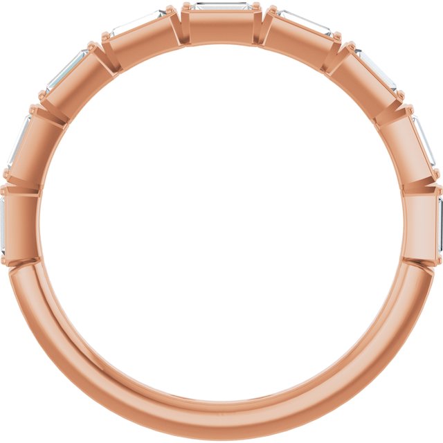 14K Rose 1/4 CTW Lab-Grown Diamond Anniversary Band
