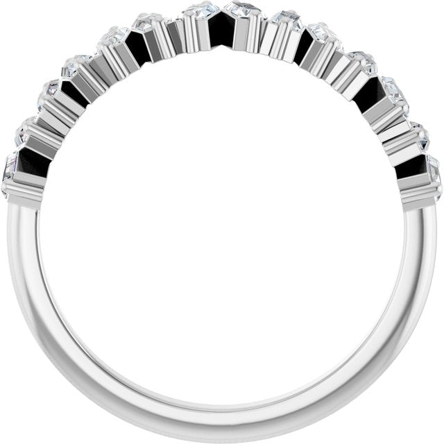 Platinum 1/2 CTW Lab-Grown Diamond Anniversary Band