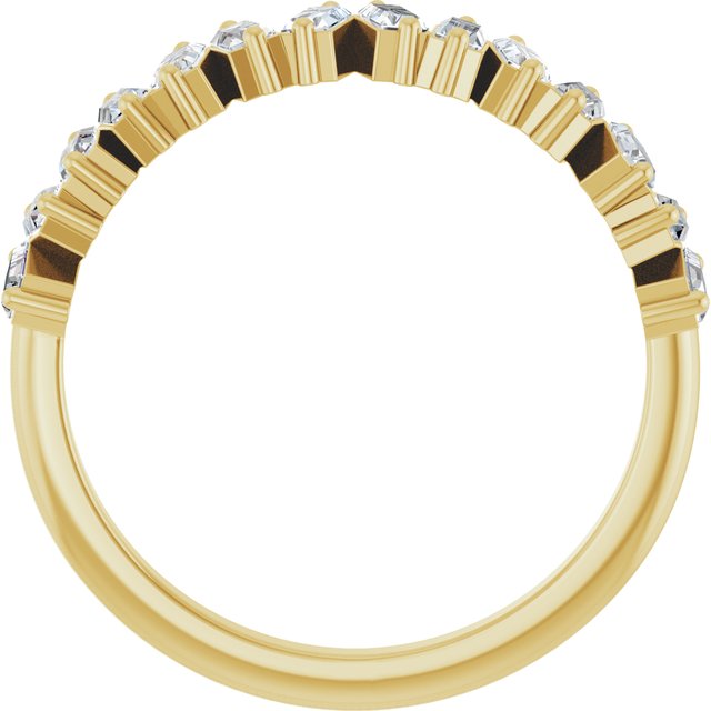 14K Yellow 7/8 CTW Lab-Grown Diamond Anniversary Band